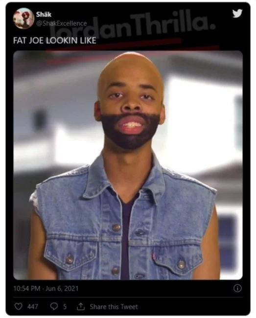 Social Media Reacts to Fat Joe Spray on Beard at the Logan Paul vs Floyd Mayweather Fight