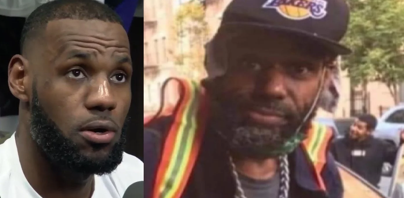 Allegedly Homeless Lebron James Look Alike Goes Viral. Lebron James doppelganger homeless