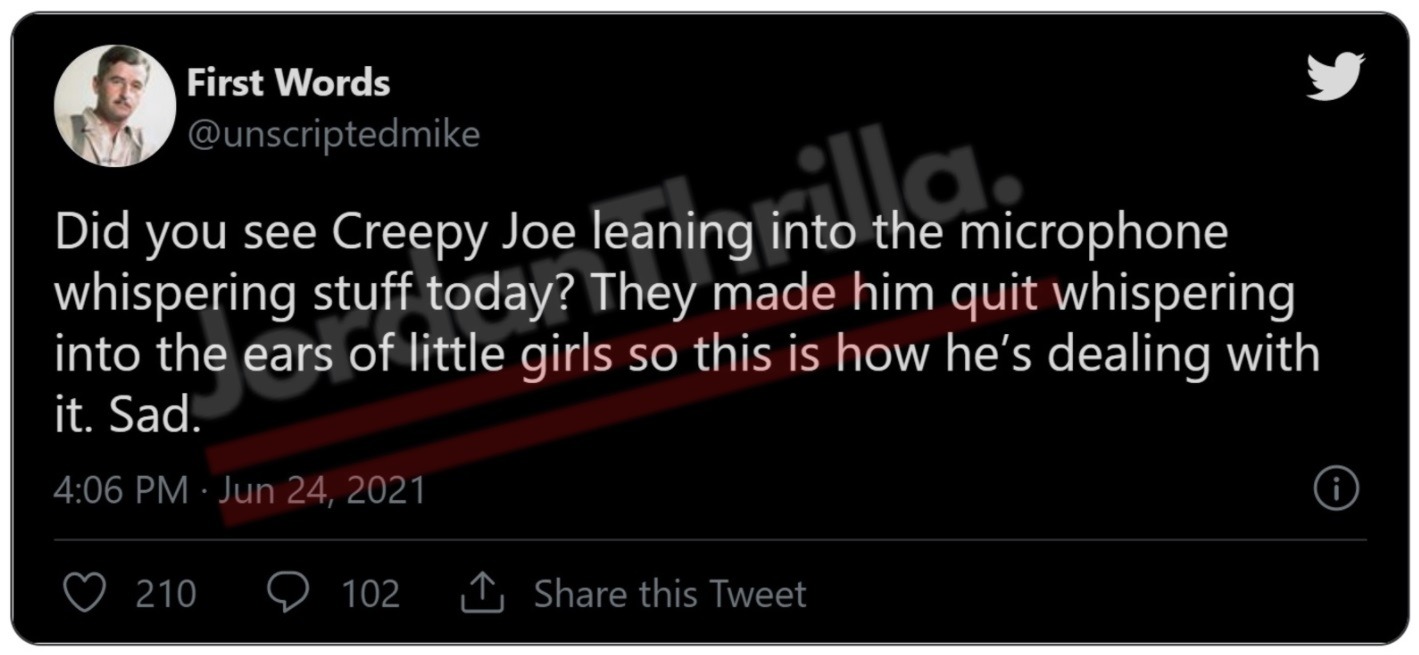 'Creepy Joe' Goes Viral After Joe Biden Whispering In Microphone During Strange Speech. People react to Joe Biden whispering speech.