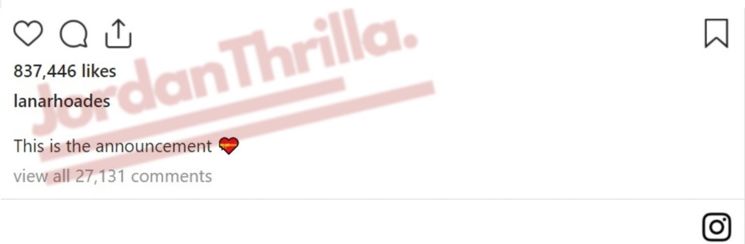 Someone Got Adult Film Star Lana Rhoades Pregnant With First Child and