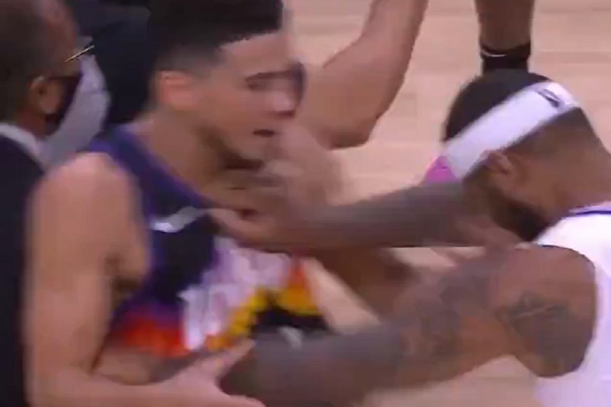 Demarcus Cousins Fight Devin Booker After Dendre Ayton Alley-Oop Game Winning Dunk