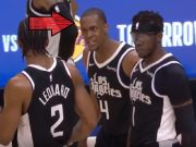 Rondo Death Stares Kawhi: Rajon Rondo Almost Fights Kawhi Leonard After He Air Balls Game Tying Three Pointer in Game 5 to Lose