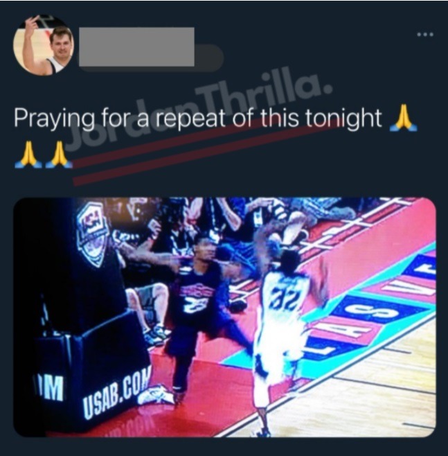 Mavericks Fan Posts Disturbing Picture Praying For Paul George to Break His Leg Again