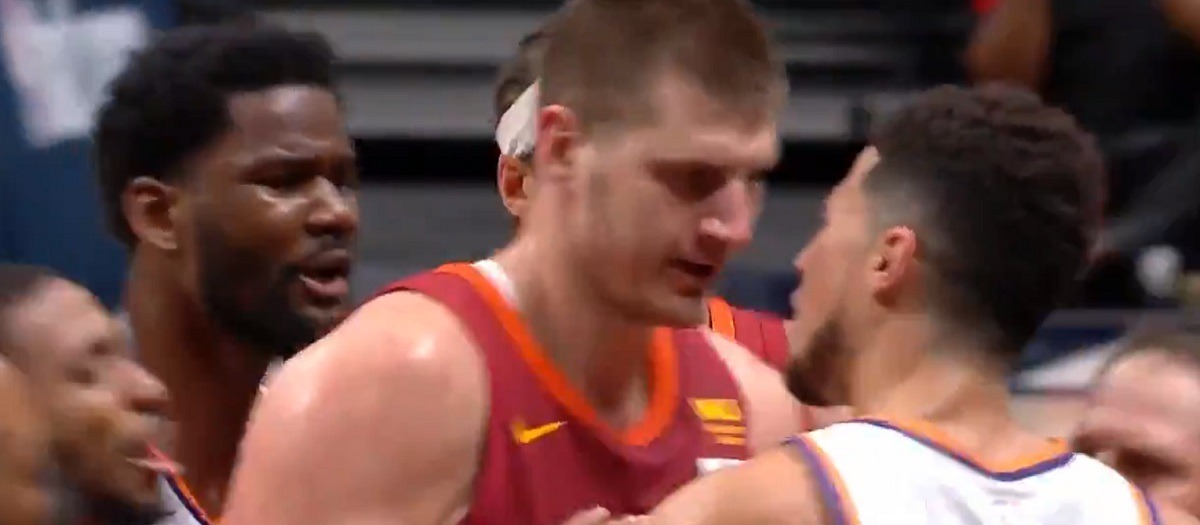 Celebrities React to MVP Nikola Jokic Ejected from Game 4 After Devin Booker Tried to Fight Him For Fouling Cameron Payne