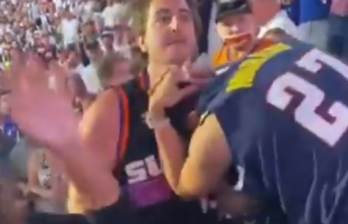 People Accuse Devin Booker Of Glorifying Fighting in Stands After He Pays Homage to Suns Fan Who Beat Up Nuggets Fan During Game 4