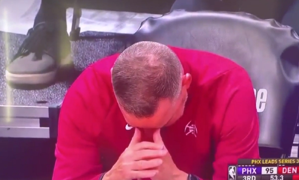 Nuggets Coach Michael Malone Crying on the Bench After Nikola Jokic Got Ejected from Game 4?