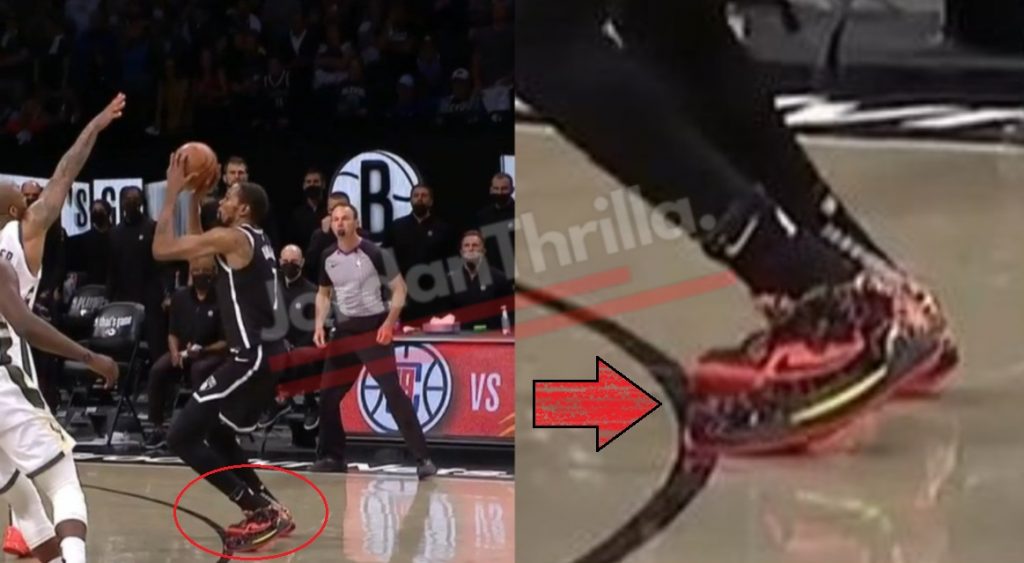 kd shoe on the line