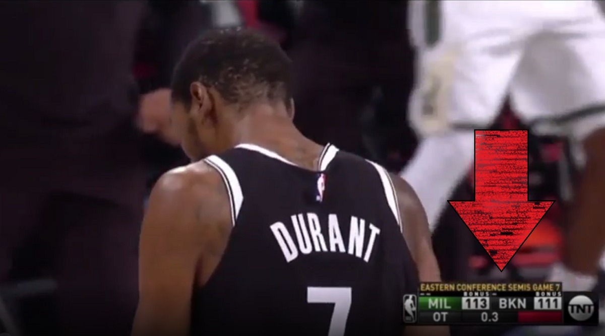 Kevin Durant Air Balls Game Winner Shot Chance to Save His Legacy Away in Game 7 of Nets vs Bucks