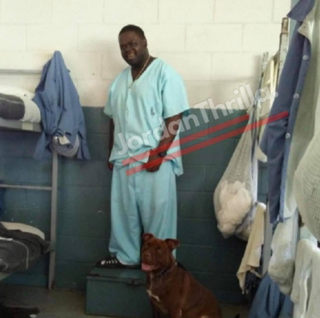 Prisoner With Pit Bull Pet Dog in Jail Cell Goes Viral