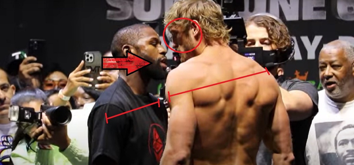 Anonymous Psychologist Explains Signs Logan Paul Feared Floyd Mayweather During Their Final Face Off and Weigh In
