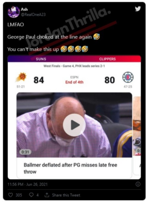 Polyester P and George Paul Go Viral After Social Media Reverses Paul George Name For Missing Free Throws Again in Game 4