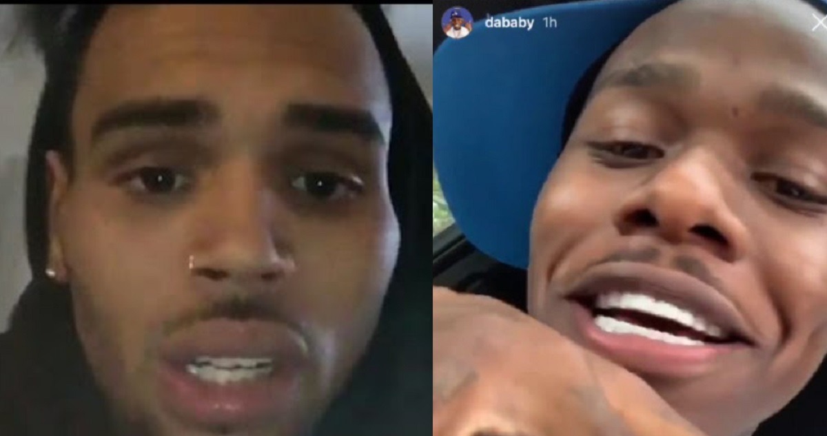 Is Chris Brown Dissing DaBaby for Homophobic Comments an Attempt to Repair His Image? Chris BRown curses out DaBaby on instagram