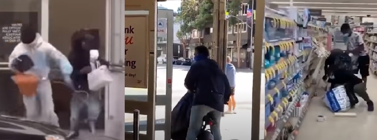 Viral Videos Show Shoplifters Taking Over San Francisco California Due To New Shoplifting Laws