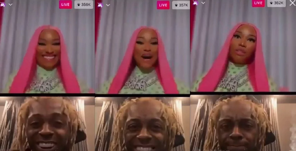 Nicki Minaj Talks $ex Lil Wayne and Asks His Favorite Position During Steamy Conversation on Instagram Live