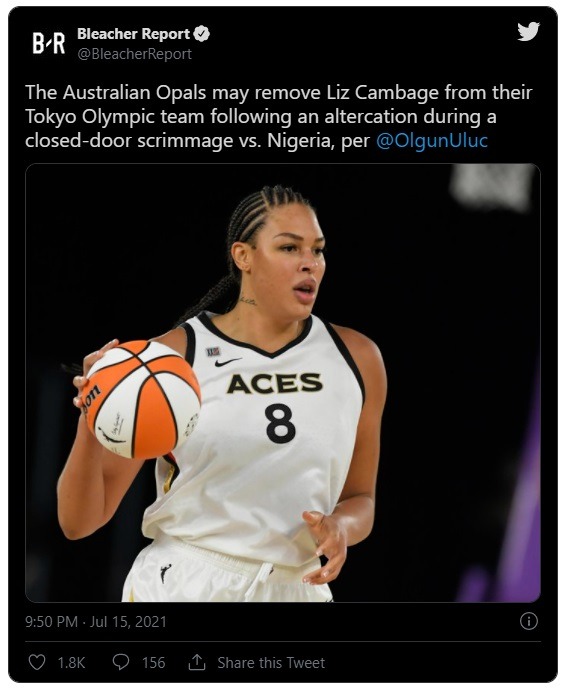 Who Did Liz Cambage Fight During Australian Opals vs Nigeria Closed Door Scrimmage?