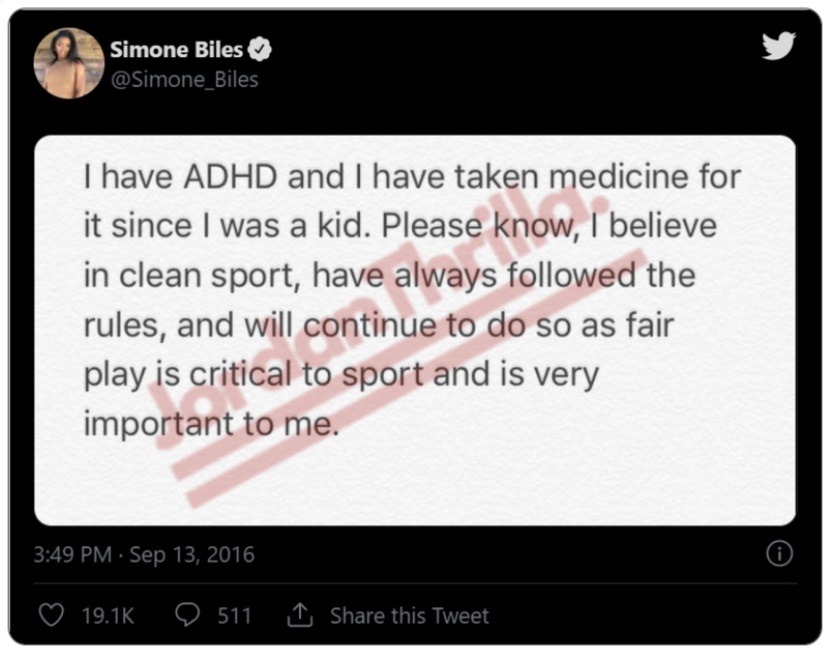 Here is Why People Think Simone Biles is Going Through Withdrawals from Ritalin Adderall ADHD Drugs. Simone Biles says she had ADHD. The Evidence Behind the Simone Biles Ritalin Adderall Withdrawal Conspiracy Theory