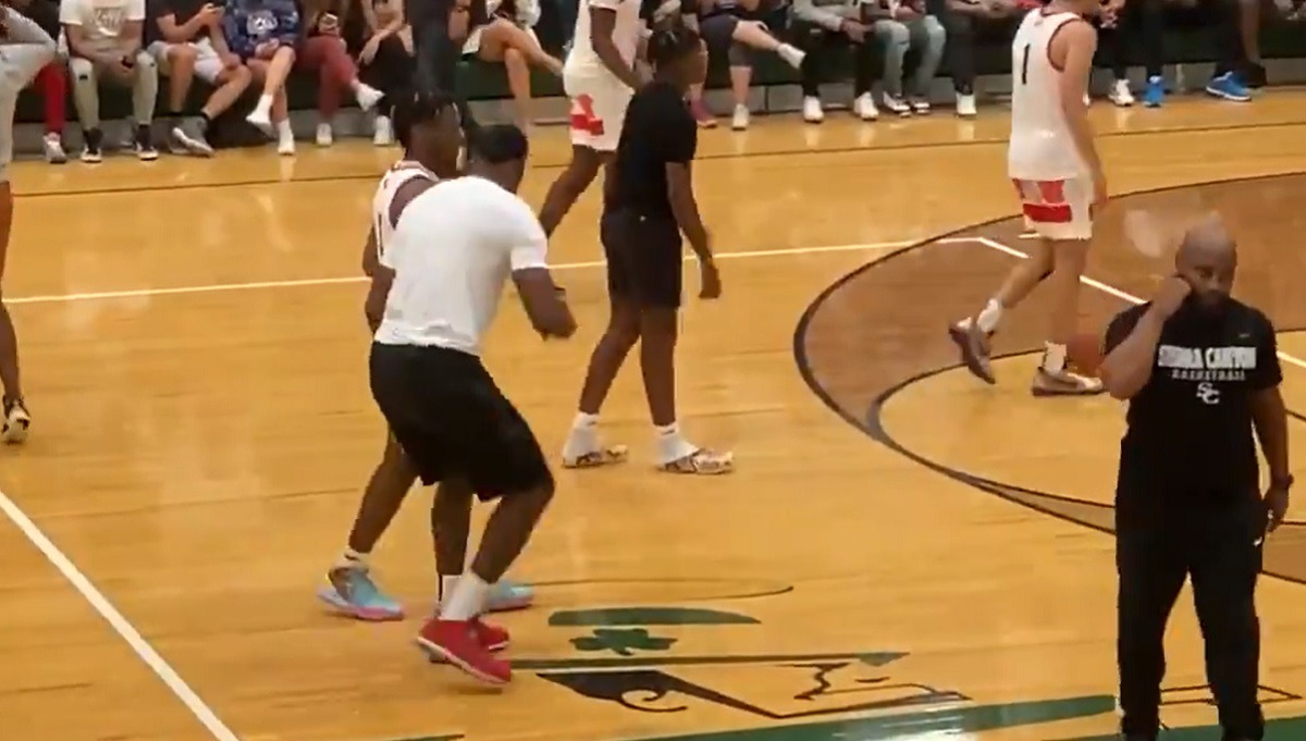Angry Coach Reacts to Lebron James Being on Court Coaching Bronny and Talking To Players During Highschool Basketball Games