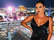 The Herd Host Joy Taylor Smokes Cigar in Vegas While Showing Off Her Curvy Body in Skimpy Bikini Shuts Down Body-Shamers