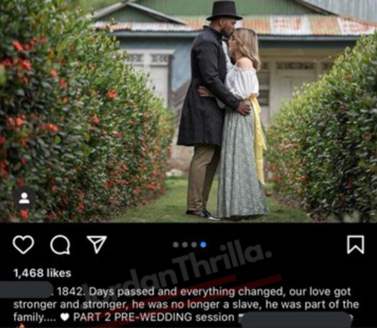 White Woman Says Her Black Husband is No Longer a Slave After the Interracial Couple Got Married on Slave Plantation