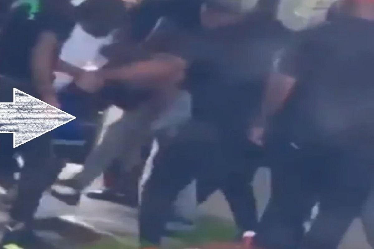 Hitman Holla and His Goons Jump and Beat Up Crip Byron Blake at Gas Station After Calicoe Battle