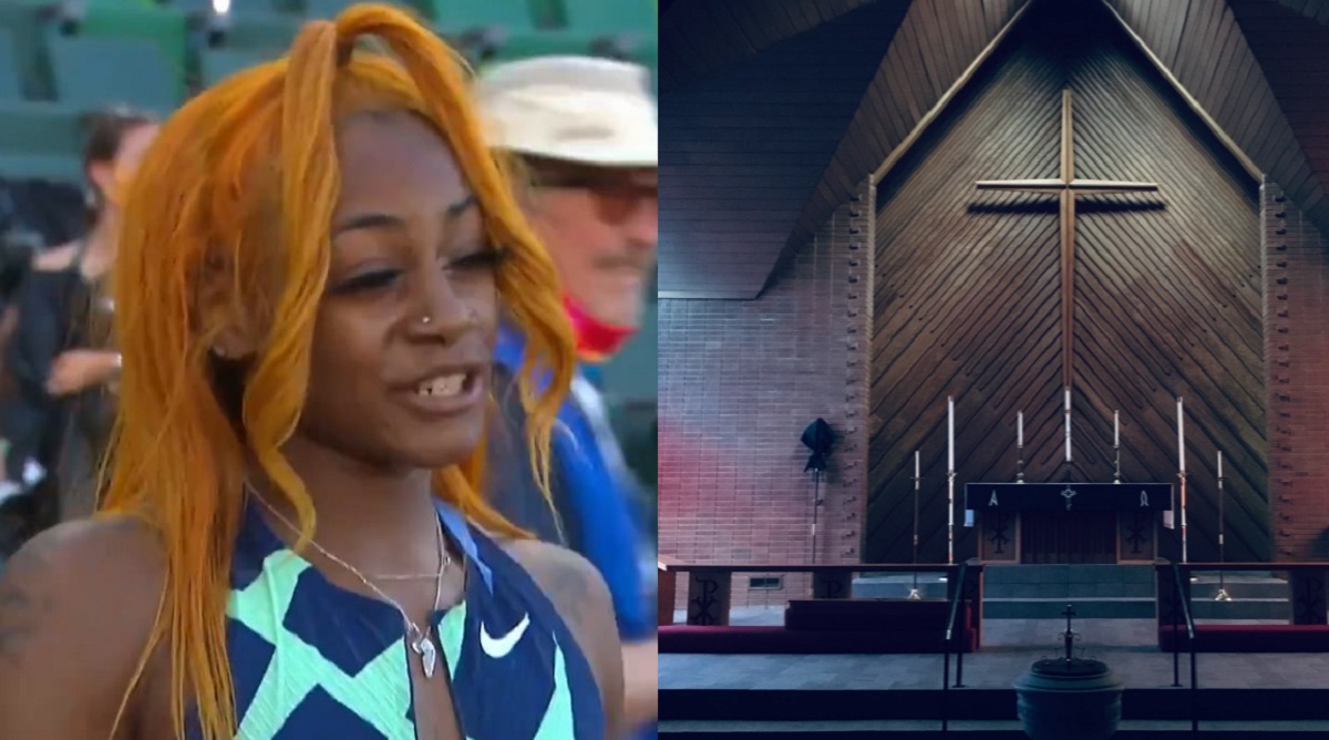 Pleasant Hope Baptist Church Sha’carri Richardson Sign Goes Viral