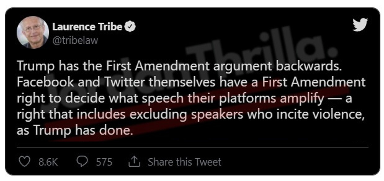 Here is Why People Think Donald Trump's First Amendment Class Action Lawsuit against Twitter, Google, and Facebook Will Fail