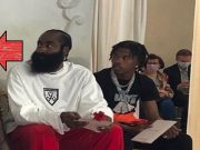 Does Kanye West Girlfriend Irina Shayk Look Uncomfortable Sitting Next to James Harden and Lil Baby in Paris?