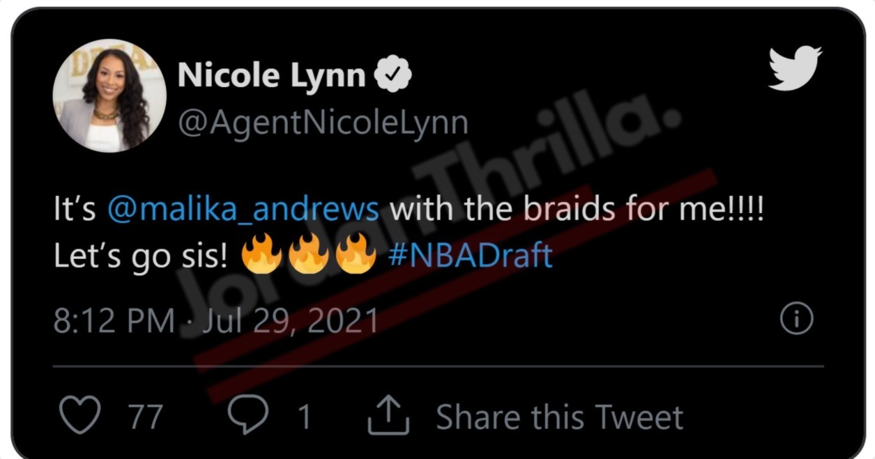 ESPN Reporter Malika Andrews' Braids and Wingspan Go Viral At 2021 NBA Draft Day