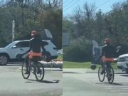 Who Is the Man Dribbling Two Basketballs While Riding a Bike In Orlando Florida?