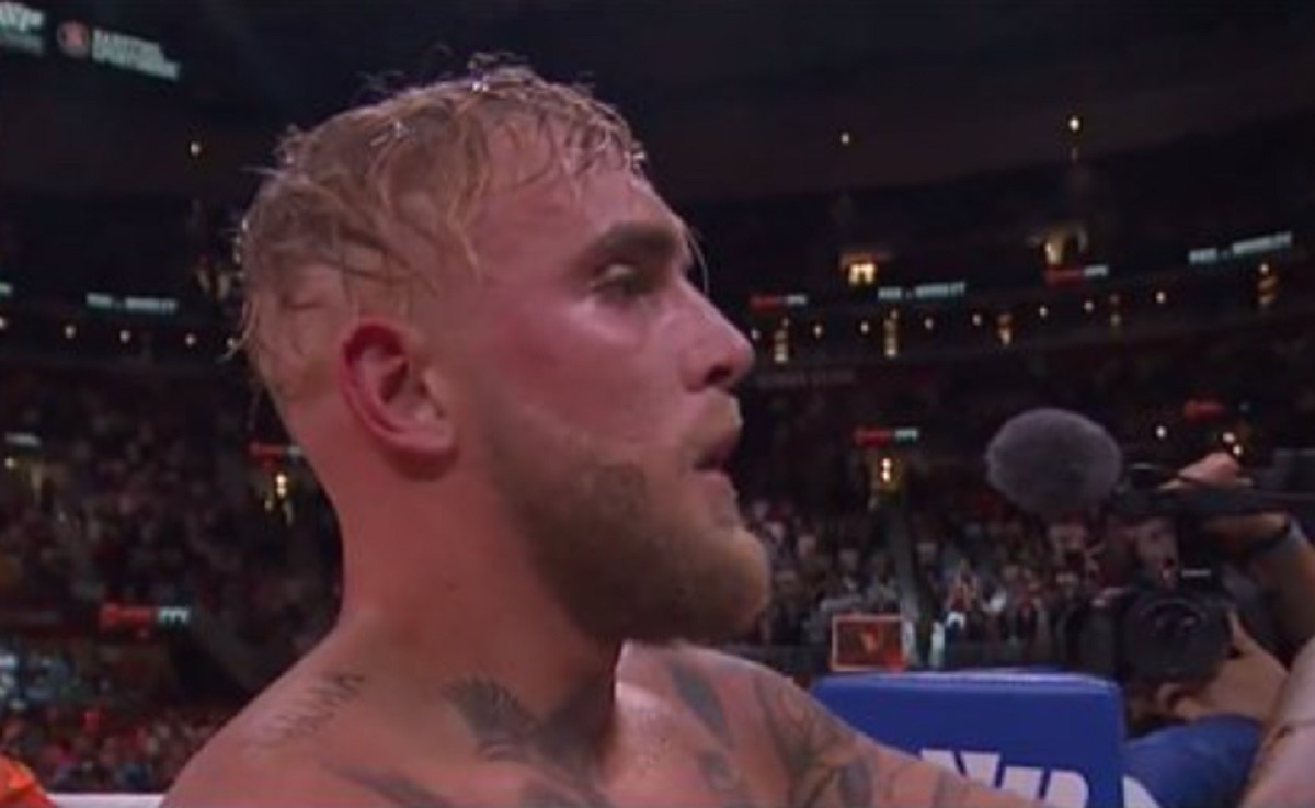 Jake Paul Clowns Nathan Diaz Lisp and Reacts to Lebron James 'Cleveland is Jumping' Tweet After Defeating Tyron Woodley Split Decision. Jack Paul says 'wtf is life' to Lebron James. Jake Paul says "I read that with a lisp" to Nathan Diaz. Jake Paul posts "who's next" on twitter after beating Tyron Woodley
