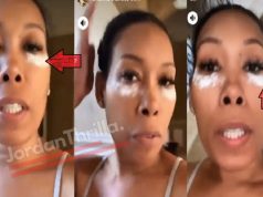 IG Model Brianna Bizness Using Cocaine Paste on her Eyes For Clear Skin on Insta...