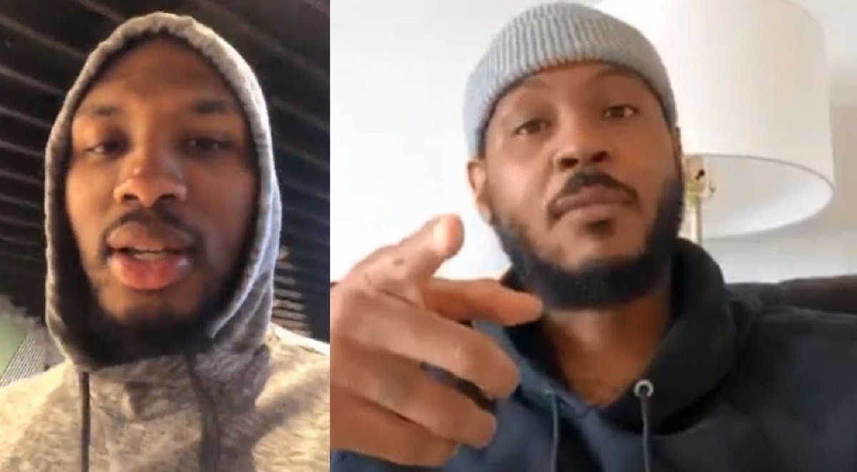 Did Damian Lillard Diss Carmelo Anthony's Farewell Post to Blazers With Slang From the 'Top Boy' Netflix Show? Damian Lillard said "off the property bruv" to Carmelo Anthony.