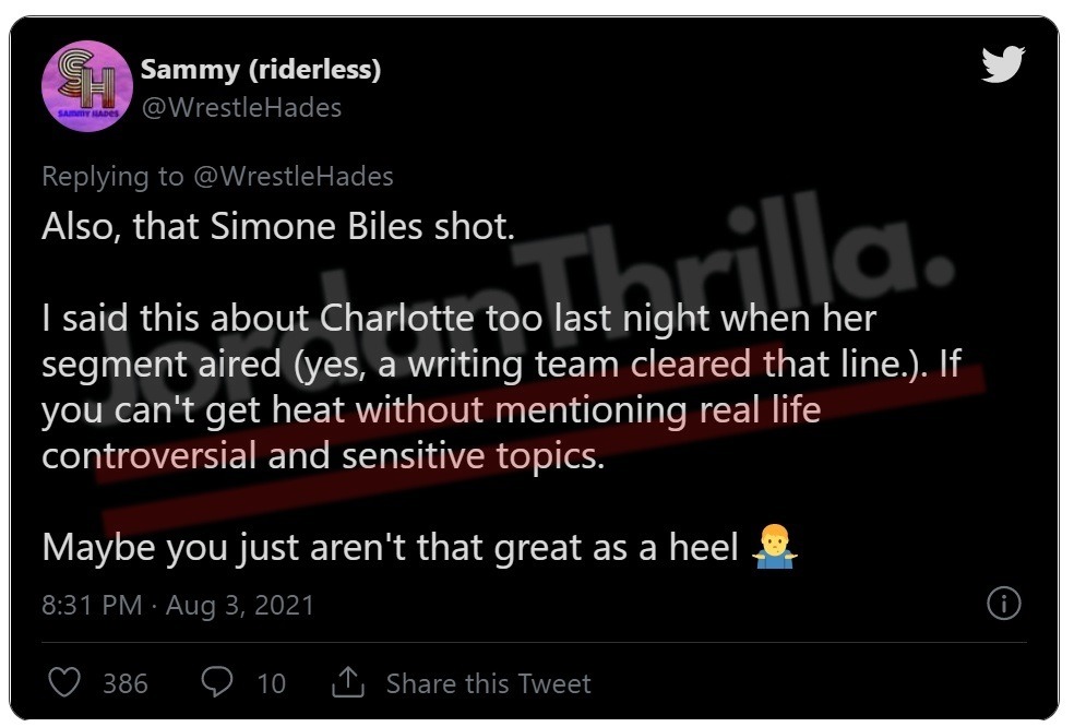 Alleged Gay AEW Wrestler Max Caster Gets Cancelled After Rap Lyrics Dissing Simone Biles Mental Health and Duke Lacrosse Rape Joke