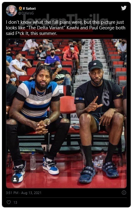 Social Media Reacts to Paul George and Kawhi Leonard Looking Washed Up Flabby and Sick at Summer League
