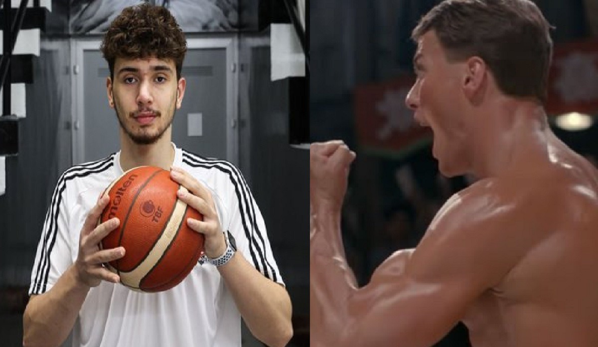 Rockets Center Alperen Sengun Stretching Like Jean-Claude Van Damme Doing Splits During Summer League Goes Viral. Alperen Sengun doing Jean-Claude Van Damme splits.