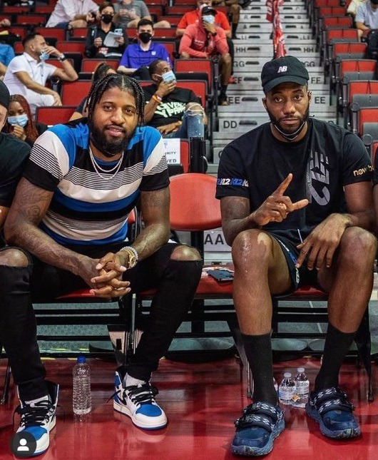 Social Media Reacts to Paul George and Kawhi Leonard Looking Washed Up Flabby and Sick at Summer League
