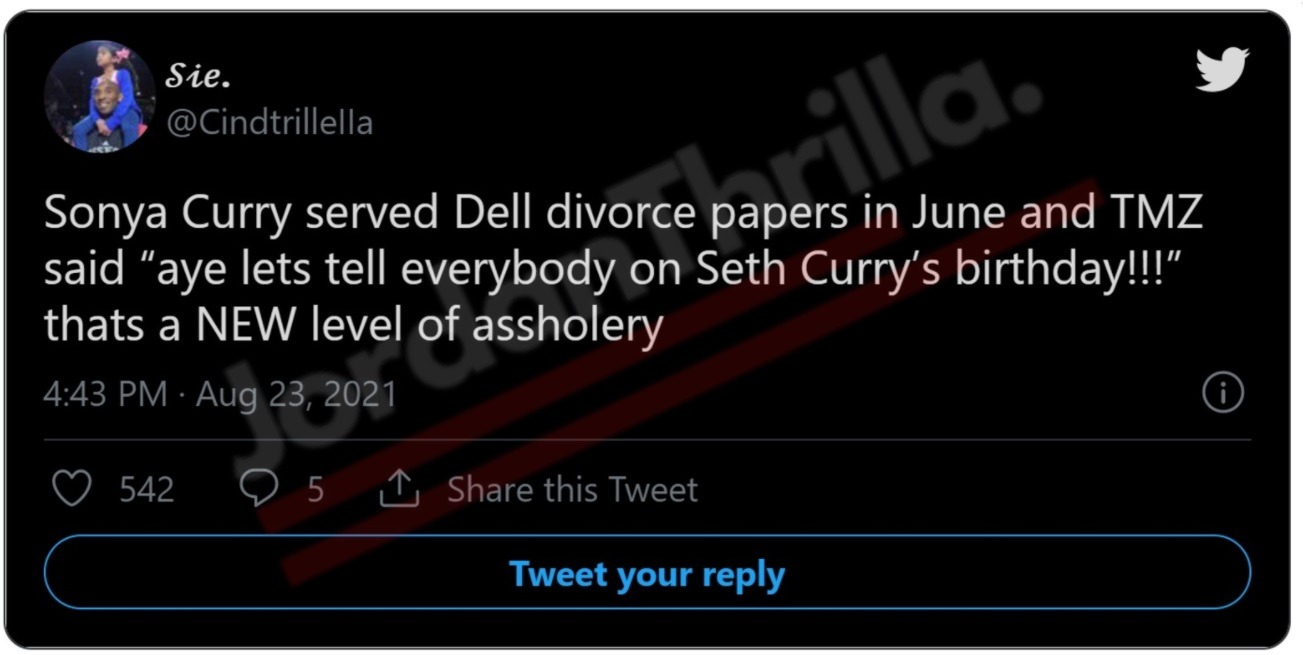Social Media Reacts to Sonya Curry Filing For Divorce From Dell Curry on Seth Curry's Birthday. Sonya Curry served Dell Curry divorce papers on Seth Curry birthday.