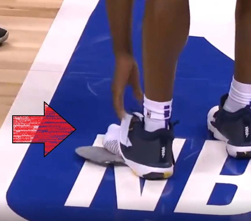 Zion Jordan 1 Sneakers Blows Out Chaundee Brown Foot In Summer League. Chaundee Brown Zion Jordan 1 blows out. Chaundee Brown Zion Jordan 1 sneaker explodes