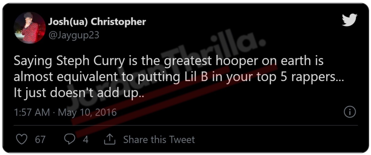 Rockets rookie Joshua Christopher compares Stephen Curry to Lil B. Rockets Josh Christopher Exposed as Stephen Curry Hater Who Loves Lebron James then Joshua Christopher Responds to Steph Curry Exposure