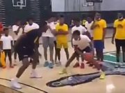 15 Year Old TikToker ForgiveDev Nutmegged Crossed Up NBA Player Kevon Looney at His Own Basketball Camp