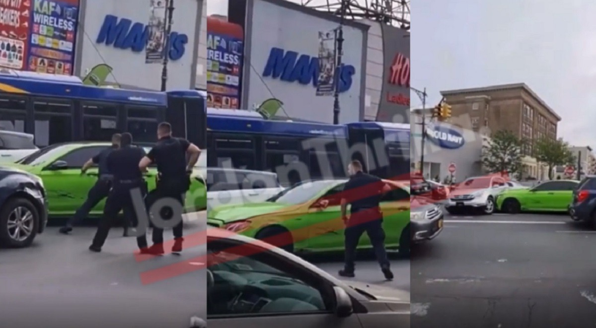 Bronx Man Smoking Weed inside Bright Green Mercedes-Benz Injures 14 People Trying To Run From Police In Viral Video