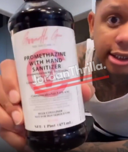 Rapper Yella beezy Arrested for 'Promethazine' Hand Sanitizer That Looks Like Lean Codeine Syrup Drugs