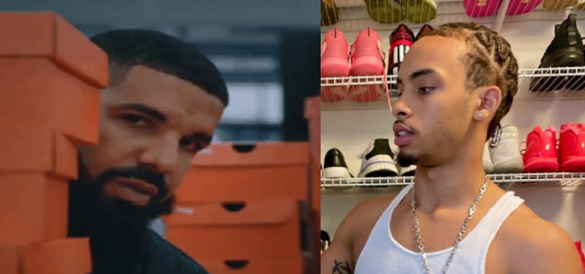 People are Clowning Amari Bailey Wearing Drake's Chain Even Though He's Smashing His Mom Johanna Leia. Drake gives Amari Bailey a chain with his jersey number.