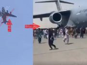 Sad Video Shows Afghanistan Citizens Falling From C-17 Plane at Kabul Airport After Clinging To Landing Gear As it Took Off