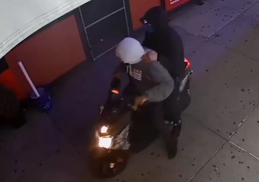 NYPD Releases Surveillance Footage of Moped Coordinated Gang Mass Shooting at Dos Bros in Queens New York. Police reveal Trinitarios gang, was target of mass shooting in Queens