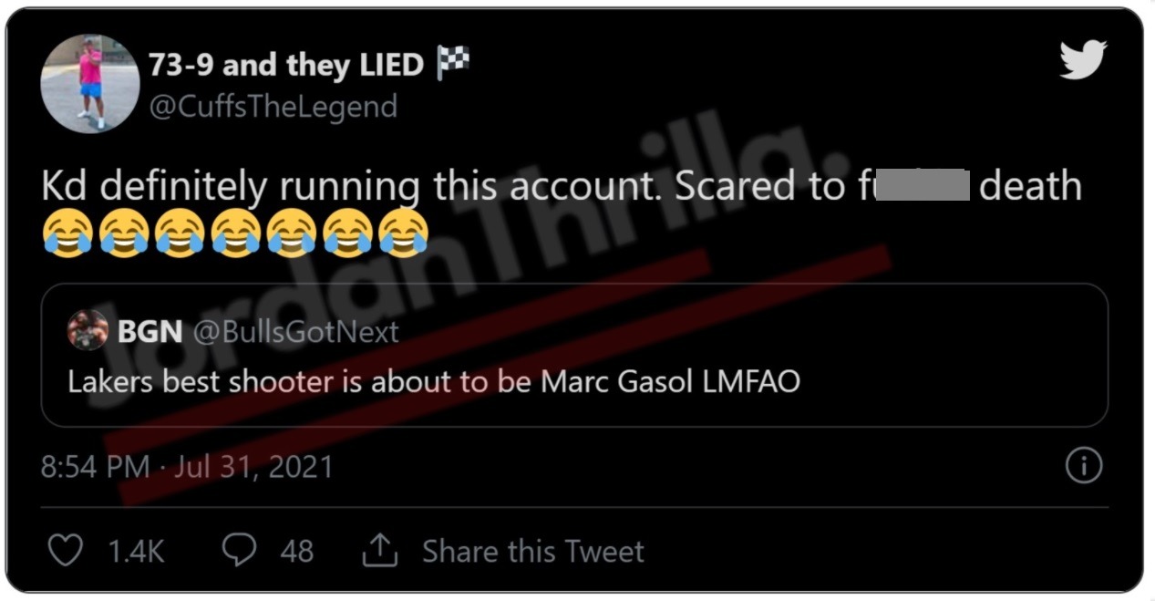 Did Lebron James Friend CuffsTheLegend Expose Kevin Durant Burner Account Dissing Lakers New Roster Out of Fear? Cuffs the Legend exposes Kevin Durant scared of Lakers