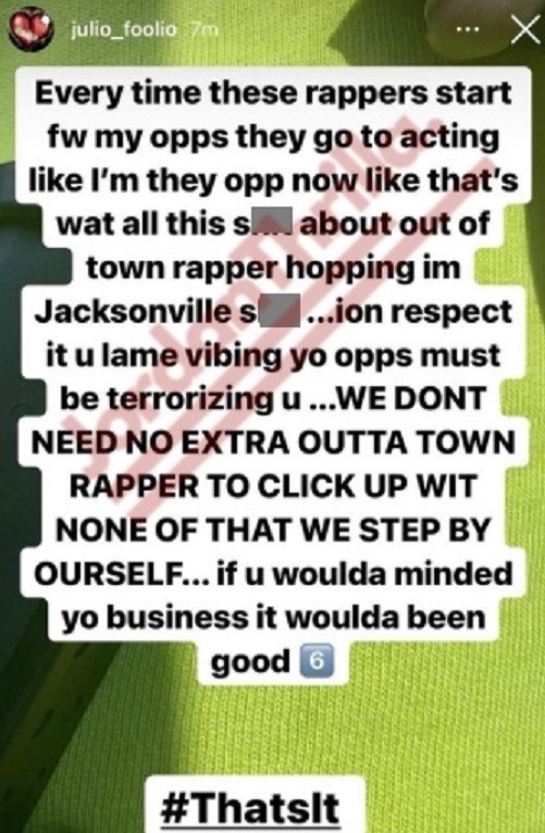 Florida Beef: Julio Foolio Names 30 Dead Opps While Exposing Kodak Called Him About Quando Rondo. Julio Foolio names 30 dead enemies. Julio Foolio threatened to kill Kodak Black