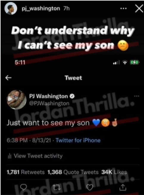 Brittany Renner Taunts PJ Washington in 'Stepdaddy Season' Video. Brittany Renner explains Stepdaddy Season in video clowning PJ Washington not being able to see his son.