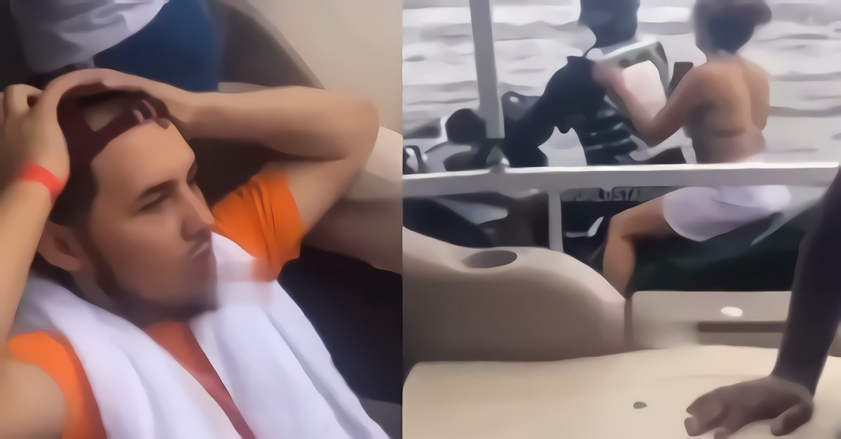 Viral Video Shows Woman Leaving Her Man's Boat on Vacation to Ride on Jet Ski With Another Man. Man's girlfriend rides off with another man on Jet Ski during vacation.