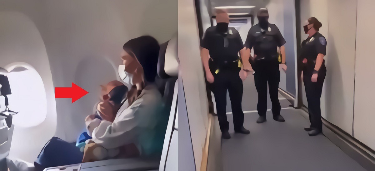 People are Angry at Video Showing American Airlines Kicked Baby Having Asthma Attack Off Plane For Not Wearing a Mask Properly